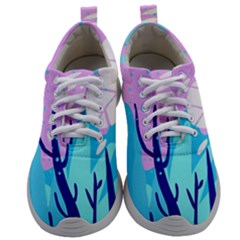 Aquatic Surface Patterns Mens Athletic Shoes