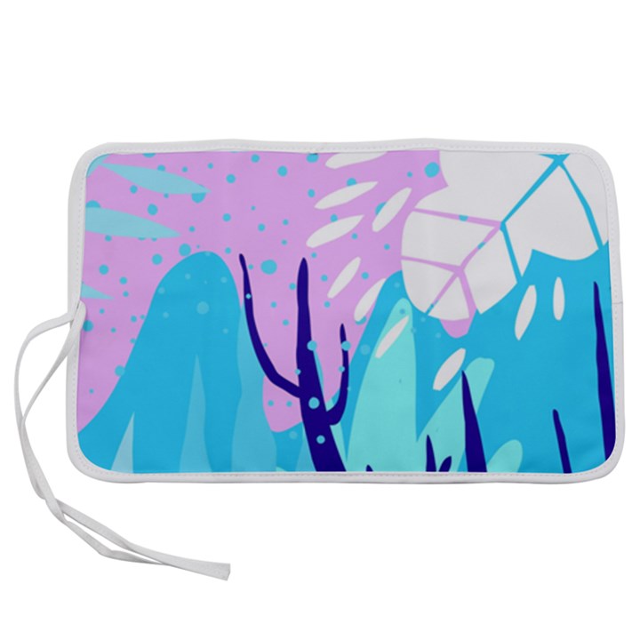 Aquatic Surface Patterns Pen Storage Case (S)