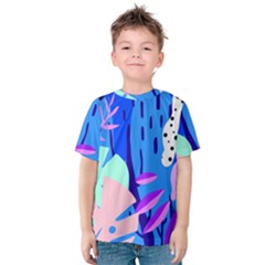 Aquatic Surface Patterns Kids  Cotton Tee