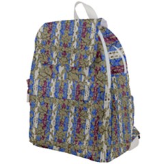 Ornament Striped Textured Colored Pattern Top Flap Backpack by dflcprintsclothing