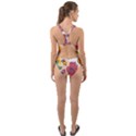 Cartoon Flowers Cut-Out Back One Piece Swimsuit View2