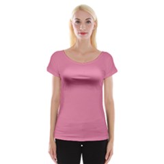 Aurora Pink Cap Sleeve Top by FabChoice