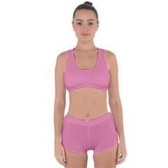 Aurora Pink Racerback Boyleg Bikini Set by FabChoice