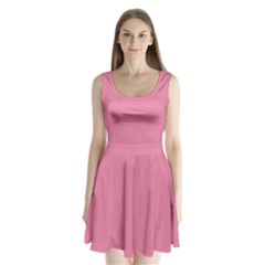 Aurora Pink Split Back Mini Dress  by FabChoice