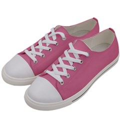 Aurora Pink Women s Low Top Canvas Sneakers by FabChoice