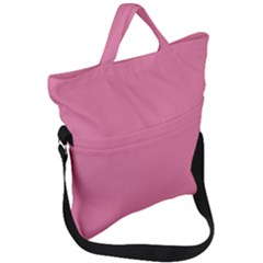 Aurora Pink Fold Over Handle Tote Bag by FabChoice