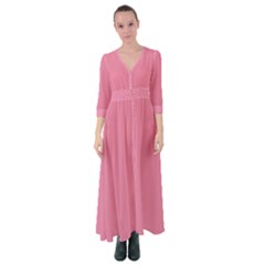 Aurora Pink Button Up Maxi Dress by FabChoice