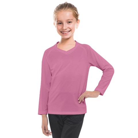 Aurora Pink Kids  Long Mesh Tee by FabChoice