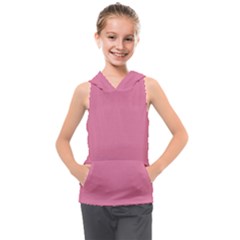 Aurora Pink Kids  Sleeveless Hoodie by FabChoice