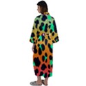 Bright Leopard  Maxi Satin Kimono View2