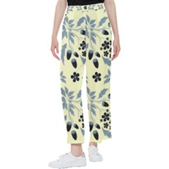 Folk Flowers Art Pattern Floral  Surface Design  Seamless Pattern Women s Pants 