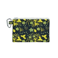 Folk Flowers Art Pattern Floral  Surface Design  Seamless Pattern Canvas Cosmetic Bag (small) by Eskimos