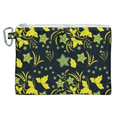 Folk Flowers Art Pattern Floral  Surface Design  Seamless Pattern Canvas Cosmetic Bag (xl) by Eskimos