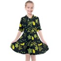 Folk flowers art pattern Floral  surface design  Seamless pattern Kids  All Frills Chiffon Dress View1