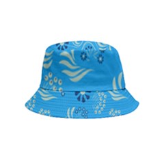 Folk Flowers Art Pattern Floral  Surface Design  Seamless Pattern Inside Out Bucket Hat (kids) by Eskimos