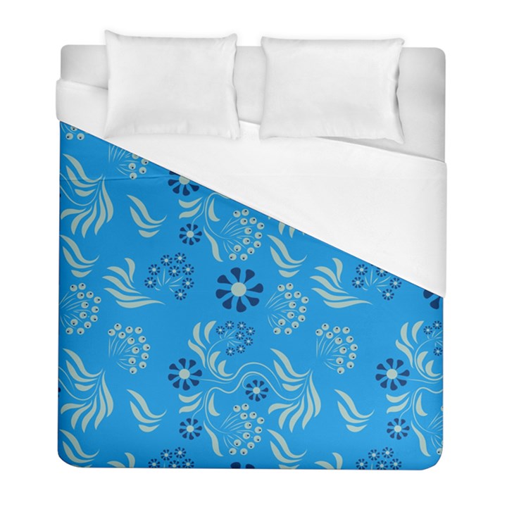 Folk flowers art pattern Floral  surface design  Seamless pattern Duvet Cover (Full/ Double Size)