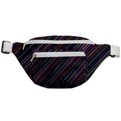 Dark Multicolored Striped Print Design Dark Multicolored Striped Print Design Fanny Pack by dflcprintsclothing