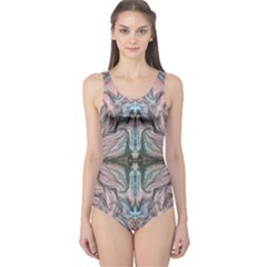 Sewn Repeats One Piece Swimsuit by kaleidomarblingart