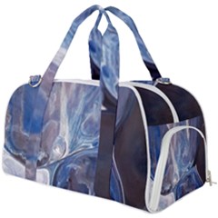 Abstract Blue Burner Gym Duffel Bag by kaleidomarblingart