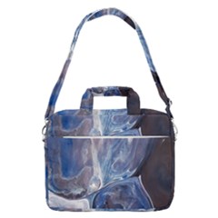 Abstract Blue Macbook Pro Shoulder Laptop Bag (large)