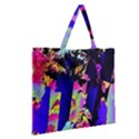 Neon Aggression Zipper Large Tote Bag View2