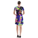 Neon Aggression Short Sleeve V-neck Flare Dress View2