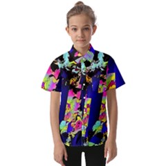 Neon Aggression Kids  Short Sleeve Shirt by MRNStudios