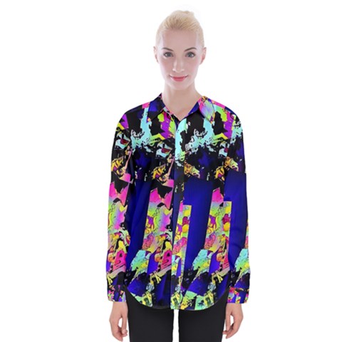 Neon Aggression Womens Long Sleeve Shirt by MRNStudios