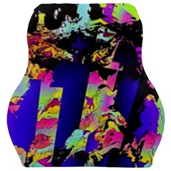 Neon Aggression Car Seat Velour Cushion  by MRNStudios