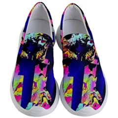 Neon Aggression Women s Lightweight Slip Ons by MRNStudios