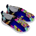 Neon Aggression Kids  Velcro No Lace Shoes View3