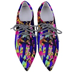 Neon Aggression Pointed Oxford Shoes by MRNStudios