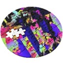 Neon Aggression Wooden Puzzle Round View3