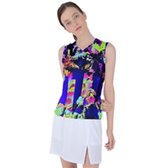 Neon Aggression Women s Sleeveless Sports Top by MRNStudios