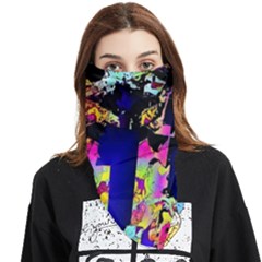 Neon Aggression Face Covering Bandana (triangle) by MRNStudios