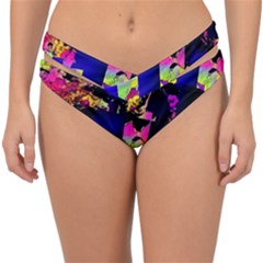 Neon Aggression Double Strap Halter Bikini Bottom by MRNStudios