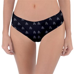 Bicycle Signal Street Motif Print Pattern Reversible Classic Bikini Bottoms