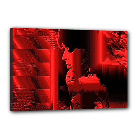 Red Light Canvas 18  X 12  (stretched) by MRNStudios