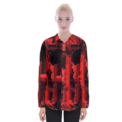 Red Light Womens Long Sleeve Shirt by MRNStudios