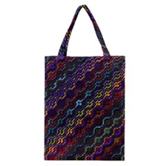 Dark Multicolored Mosaic Pattern Classic Tote Bag