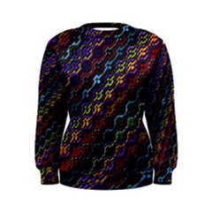 Dark Multicolored Mosaic Pattern Women s Sweatshirt by dflcprintsclothing