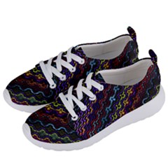 Dark Multicolored Mosaic Pattern Women s Lightweight Sports Shoes by dflcprintsclothing