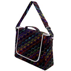 Dark Multicolored Mosaic Pattern Box Up Messenger Bag by dflcprintsclothing