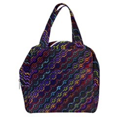 Dark Multicolored Mosaic Pattern Boxy Hand Bag