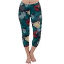 Tropical Autumn Leaves Capri Winter Leggings  View1