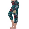 Tropical Autumn Leaves Capri Winter Leggings  View2