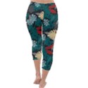 Tropical Autumn Leaves Capri Winter Leggings  View4