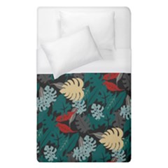 Tropical Autumn Leaves Duvet Cover (single Size) by tmsartbazaar