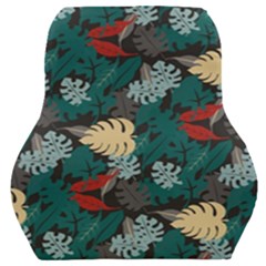 Tropical Autumn Leaves Car Seat Back Cushion  by tmsartbazaar