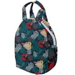 Tropical Autumn Leaves Travel Backpacks by tmsartbazaar